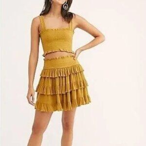 Free People Thalia Set | Size: Medium, Color: Mustard/Golden Brown